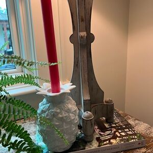 Ceramic Pineapple Candleholder